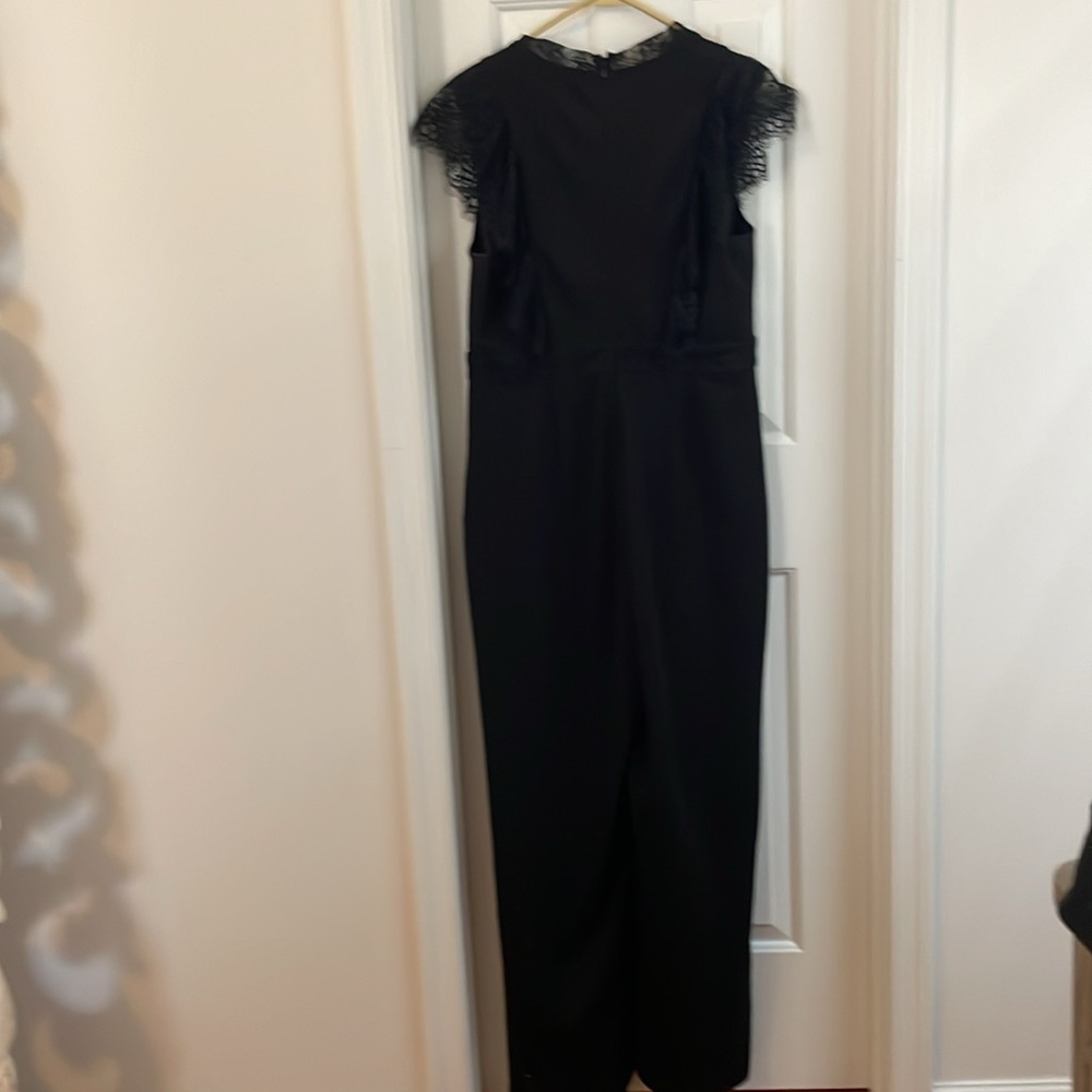 Black jumpsuit wide leg worn twice 12P - Picture 4 of 4
